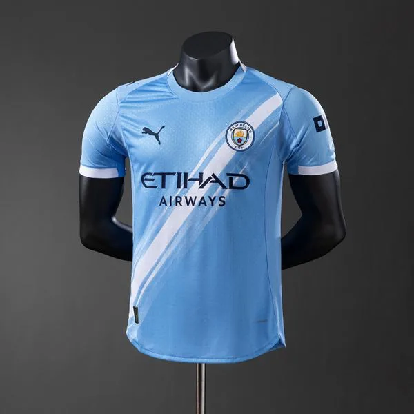 Camiseta de fútbol Manchester City 2025/26 LOCAL MANGA CORTA VERSION FAN